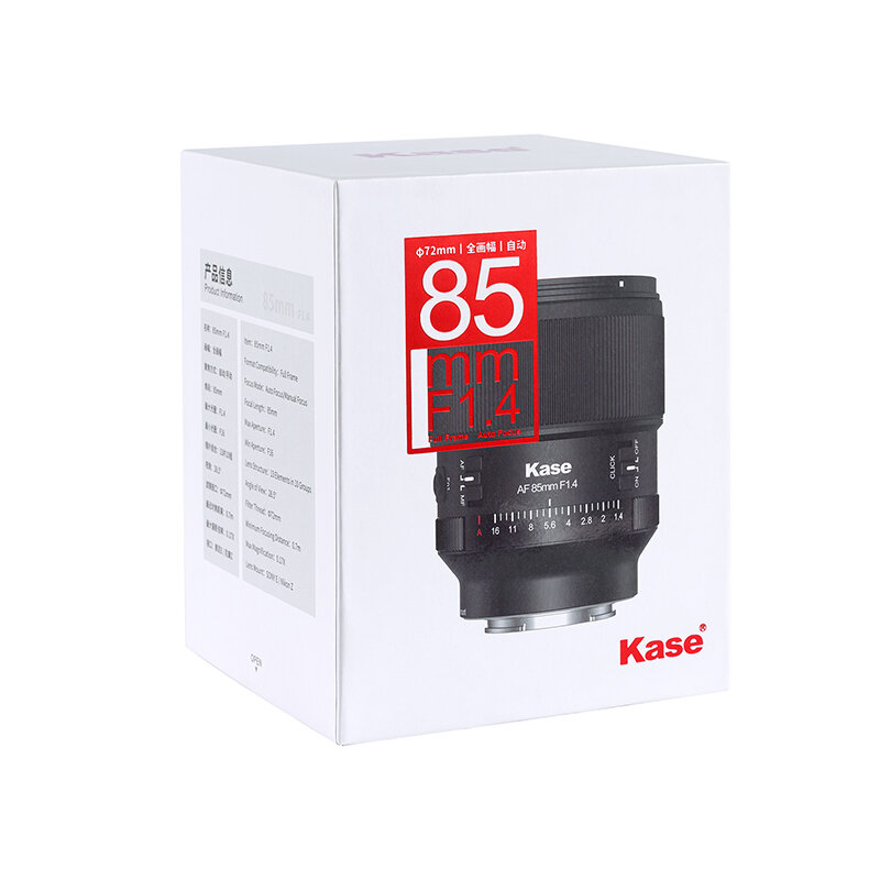 Kase  Lens 85mm 1.4 AF Nikon Z