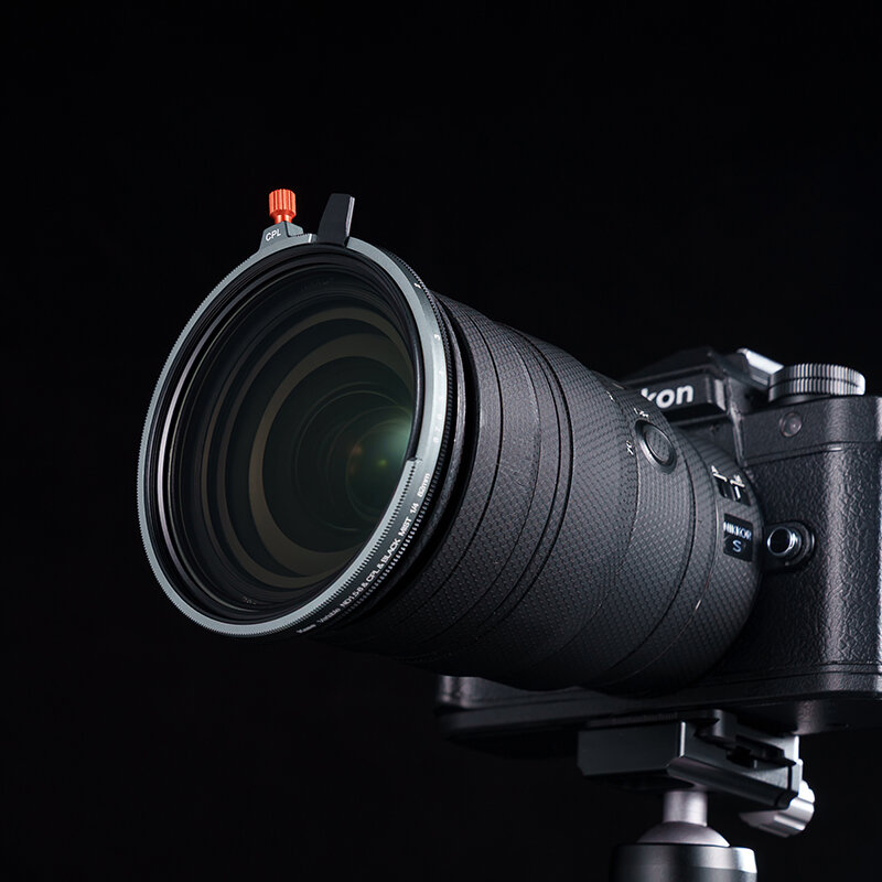 Kase 52 mm VND-CPL-Black Mist variable  1,5-8 stops B270 &agrave; visser