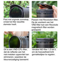 Kase Revolution Video Kit VND-CPL with Black Mist 72mm