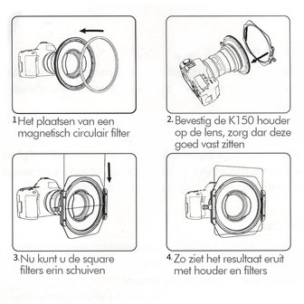 Kase K150P  bague d&#039;adaptation magn&eacute;tique 95mm