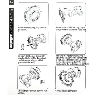 Kase K150P III  bague d&#039;adaptation Sony 12-24 F4