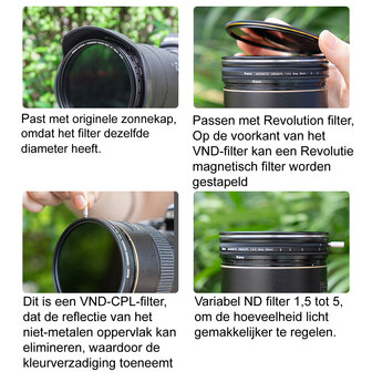 Kase Revolution Video Kit VND-CPL with White Mist 82mm
