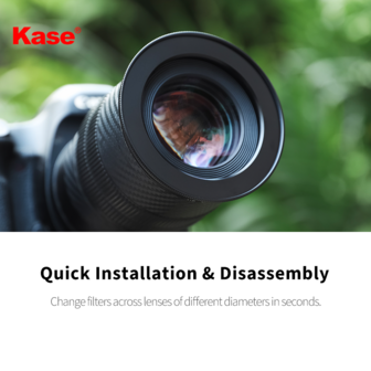 Kase Revolution  kit d&#039;anneaux magn&eacute;tiques incrust&eacute;s 67-77 mm
