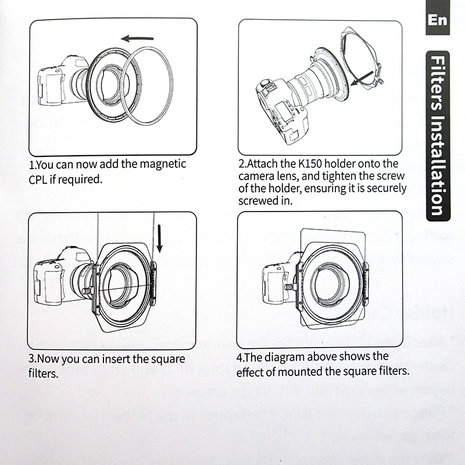 Kase K150P III Adapter ring Sony 12-24 F4